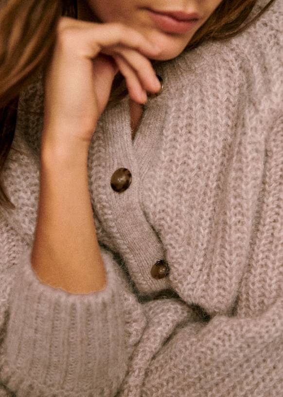 Riette Cardigan - Grey Mel