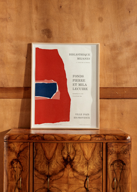 Affiche D'art Bibliothèque National : L'Empereur Constantin, Paris 1958 (lithographie)