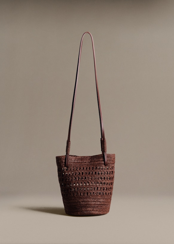 Rosie Basket - Raffia Choco - Raffia - Sézane