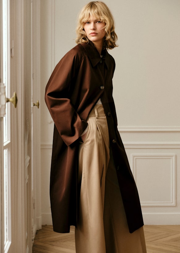 Clyde Coat - Choco - Organic Cotton - Sézane