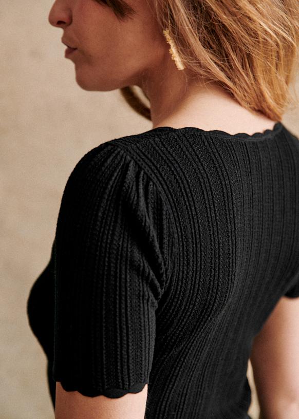 Cloe Jumper - Black - Viscose ECOVERO™ LENZING™ - Sézane