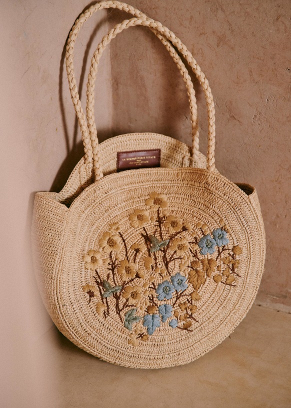 sac raphia sezane