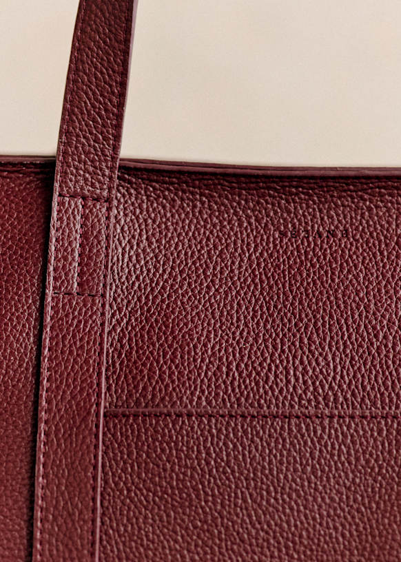 Gabin Bag - Textured Black - Bovine leather - Sézane