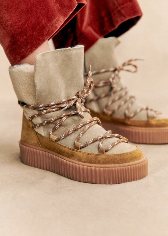 Sezane lace up boots deals