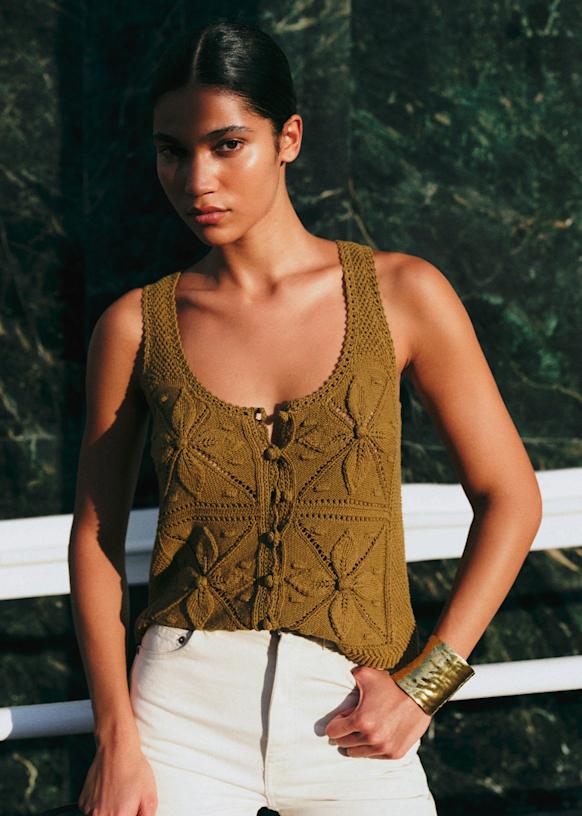 Joas トップス - オリーブグリーン - オーガニックコットン