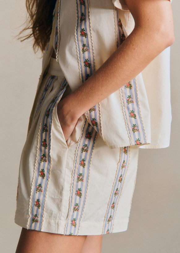 Nicolo Shorts - Marina Print - Organic cotton - organic textile
