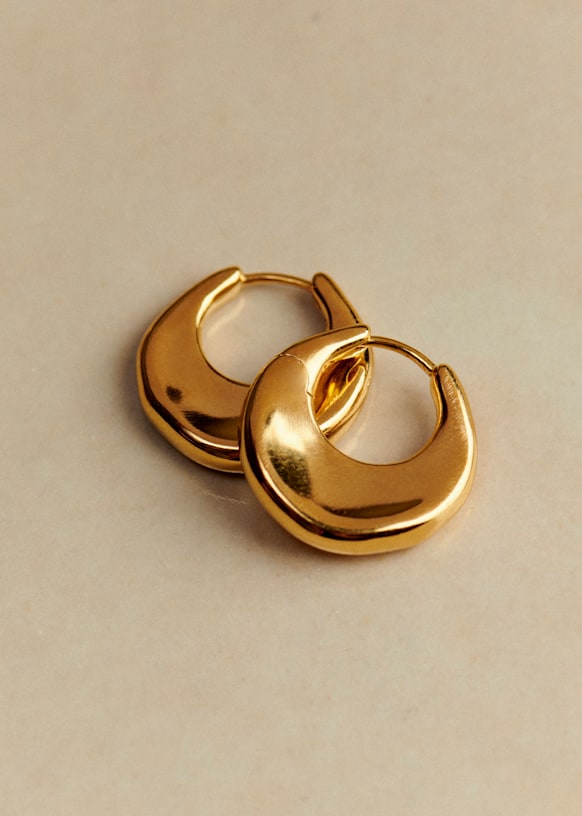 Pablo ピアス - ゴールド - リサイクル真鍮 - Sézane