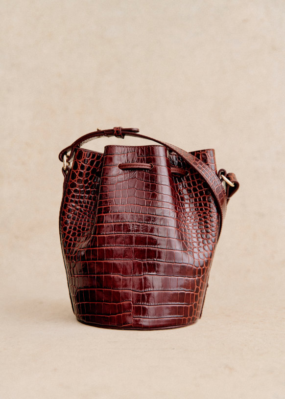 Farrow Mini Bag Natural heritage Bovine vegetable tanned leather Sezane