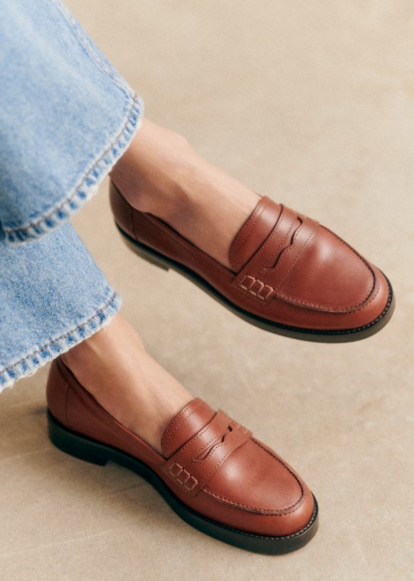 Tanned loafers clearance