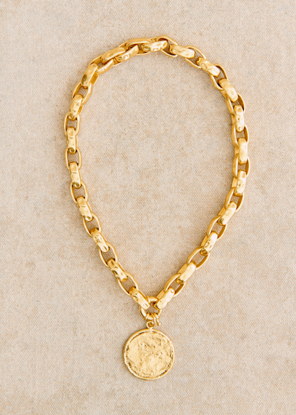 関税送料無【sezane】Joseph ネックレス 真鍮製ゴールド Joseph Necklace - Gold - Majority recycled brass - Octobre