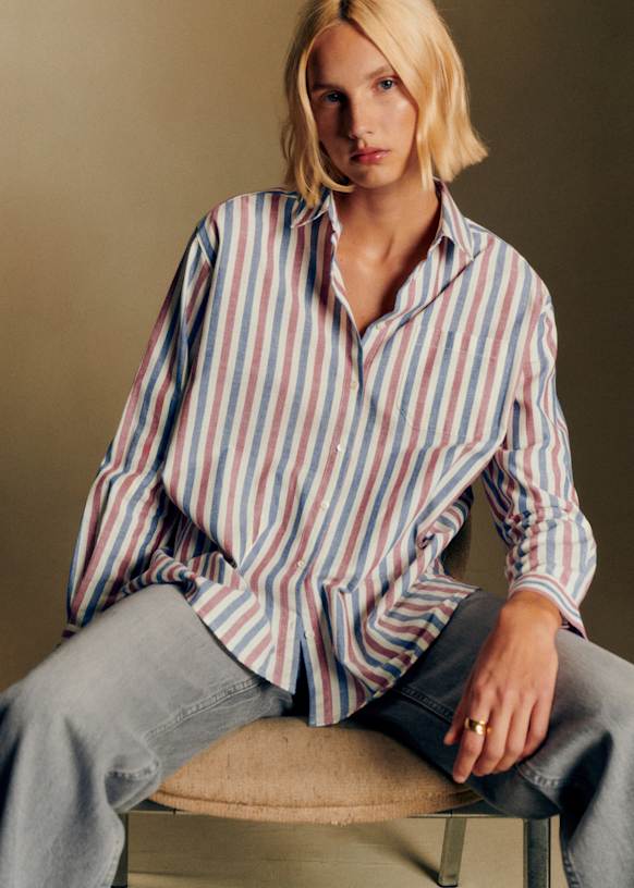 Max Shirt - Striped blue - Sézane