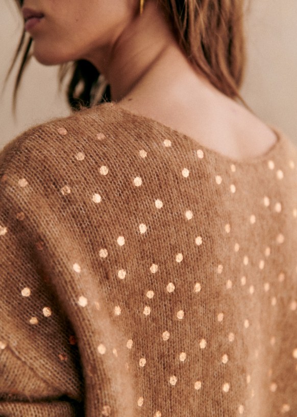 Lizy Cardigan - Golden Camel - Kid mohair - Sézane Lizy Cardigan - Golden Camel - Kid mohair - Sézane
