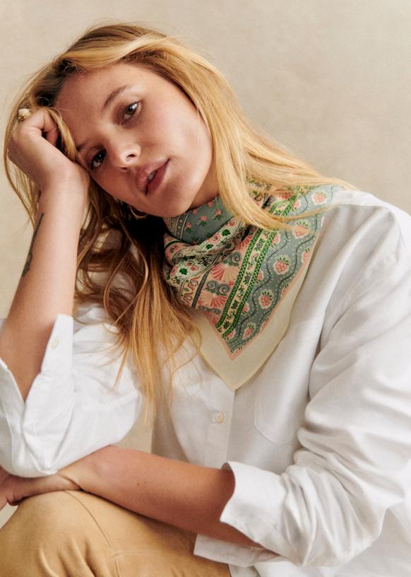 Cléophée scarf - Sézane x MDLO - Candeur Print - Silk - Sézane