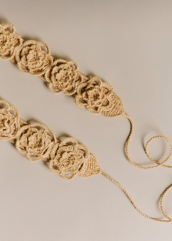 Elya Belt - Natural Raffia - Raffia - Sézane display picture 3