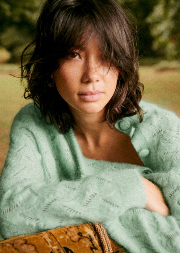 トップス WOOL ALPACA HAND KNIT POPPY PULLOVER qzbp5ihiTL5L.jpg?width=768