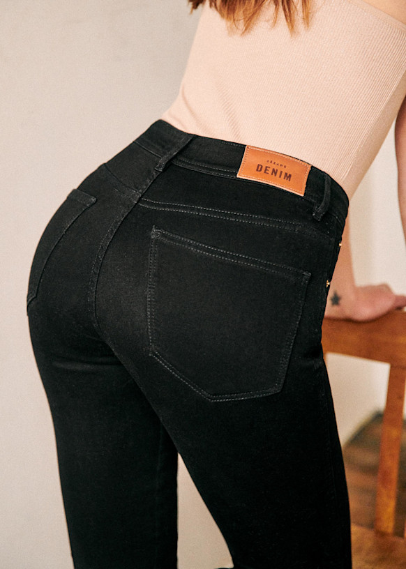 The Perfect Slim 7/8e - Black - Cotton - Sézane