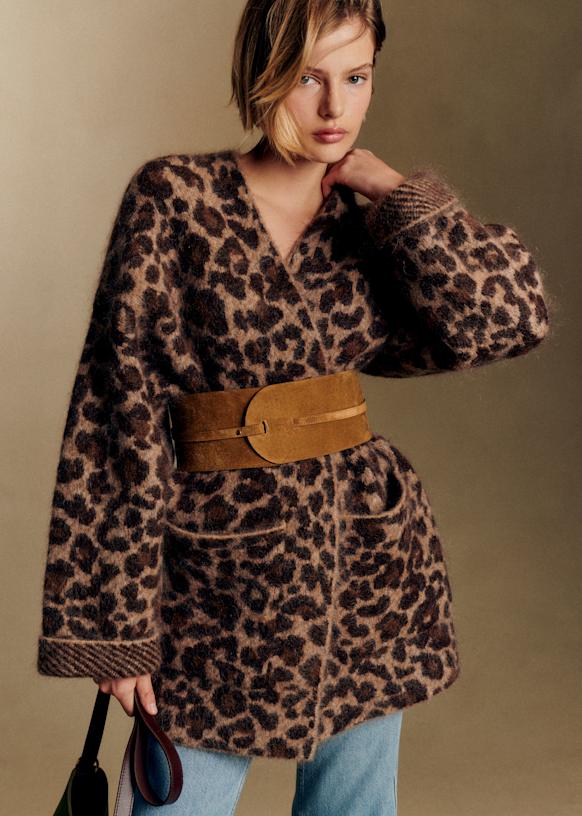 Oscar Jacket - Brown houndstooth - Kid mohair - Octobre Éditions