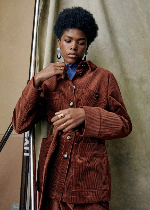 Madenn Jacket - Terracotta - Organic Cotton - Sézane Madenn Jacket - Terracotta - Organic Cotton - Sézane