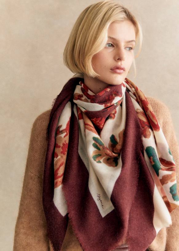 Pio Scarf - Sana Print - Wool - Sézane