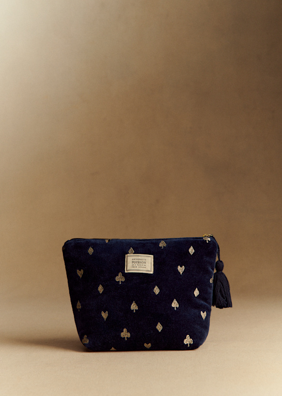 Trousse de toilette - Sézane x Antoinette Poisson - Bleu Nuit