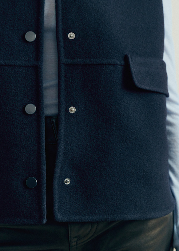 Suzon ジャケット - ネイビーブルー - ウール - Sézane