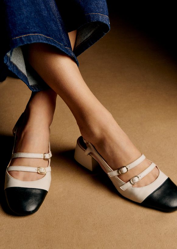 Paula Babies - Patent Black - Patent goatskin leather - Sézane