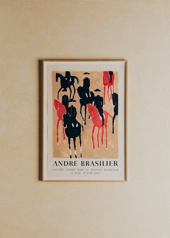 Affiche Galerie André Weil, André Brasilier, 1964