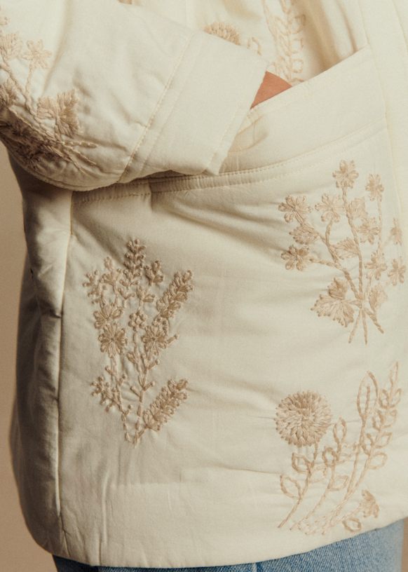 Will Jacket - Sézane x Baziszt - Beige with Primrose Ecru