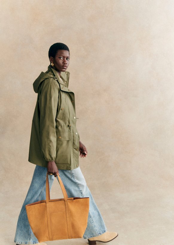 セザンヌ◆SEZANE◆Miro フード付きライトウェイトジャケット Miro Jacket - Gold - Polyamide - Sézane