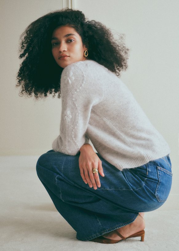 Gino Cardigan - Rosewood - Kid mohair - Sézane