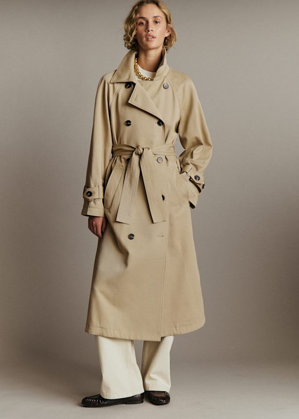 PIERCE Coat - Beige - Viscose ECOVERO™ LENZING™ - Sézane
