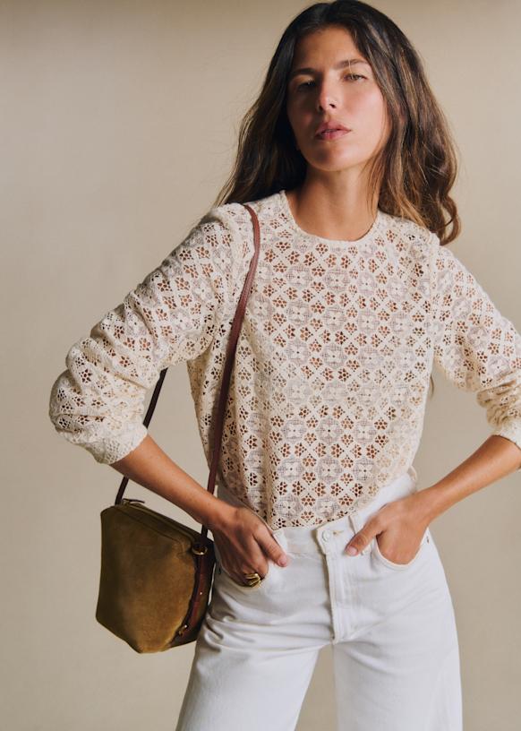 Jesse Blouse - Blue - Organic Cotton - Sézane
