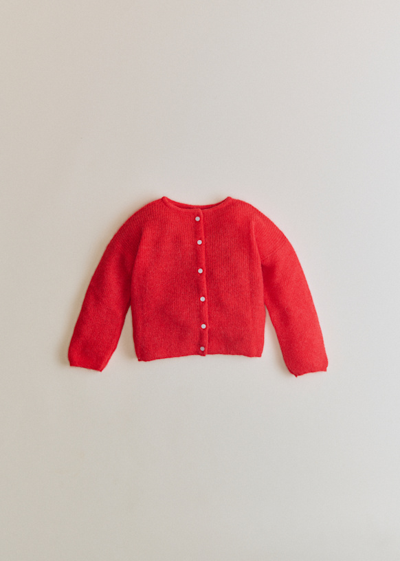 Gaspard Cardigan - Mottled Grey - Super kid mohair - Sézane