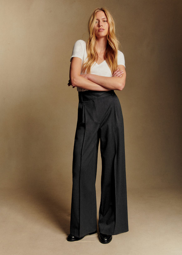 Aldo パンツ - サンドベージュ - GRS認定リサイクルポリエステル - Sézane