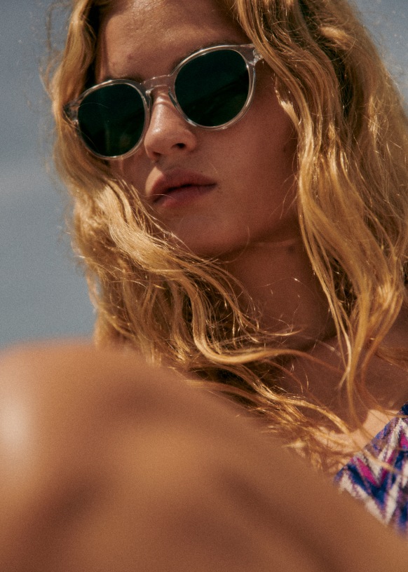 Penelope Sunglasses - Translucent white - Acetate - Sézane