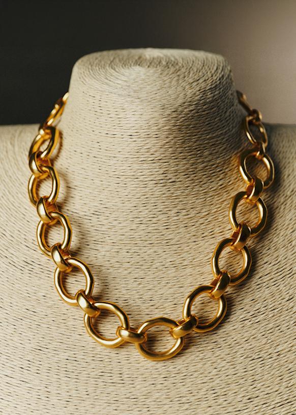 Agathe Necklace - Gold - Majority recycled brass - Sézane