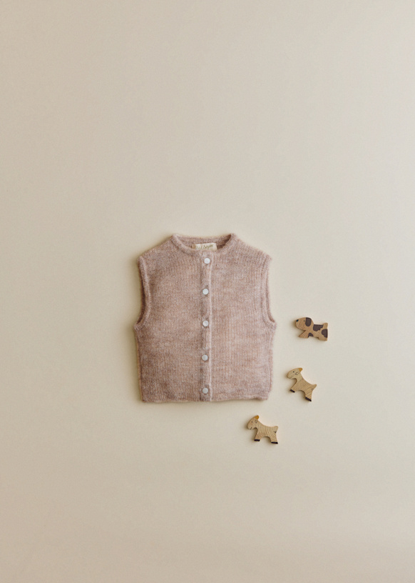 Elliot Cardigan - Light Beige - Super kid mohair - Sézane