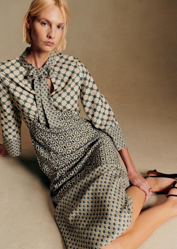 Vinia Dress - Sézane x Antoinette Poisson - Dominote Patchwork