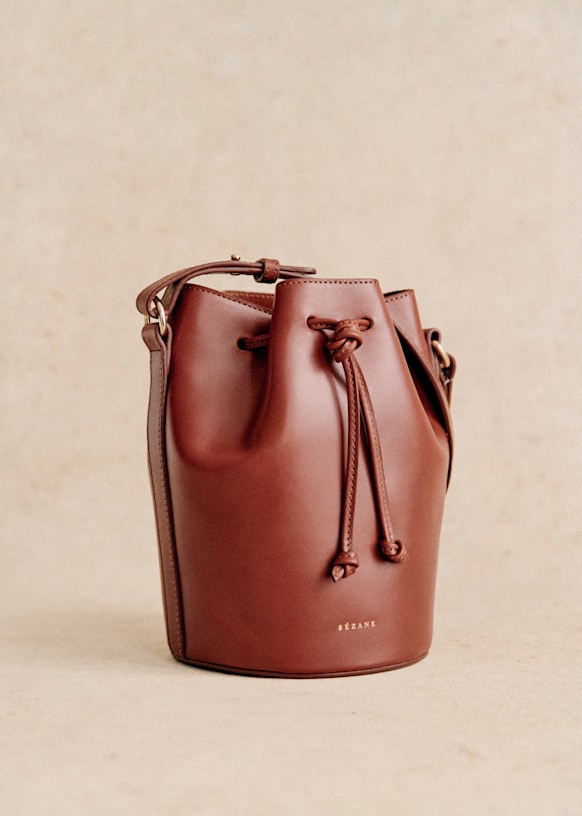 Farrow Mini Bag - Chocolate Croco Print - Bovine leather