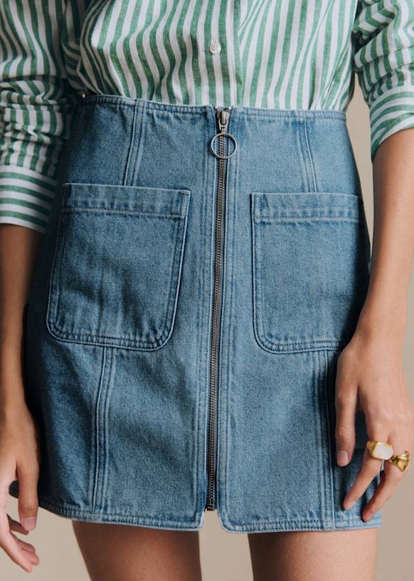 Fox Skirt - Washed - Organic cotton - textile made from organic