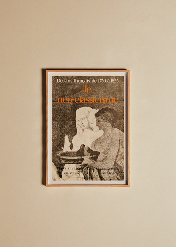 Affiche Musée of Louvre, The néo-clacissisme, 1972