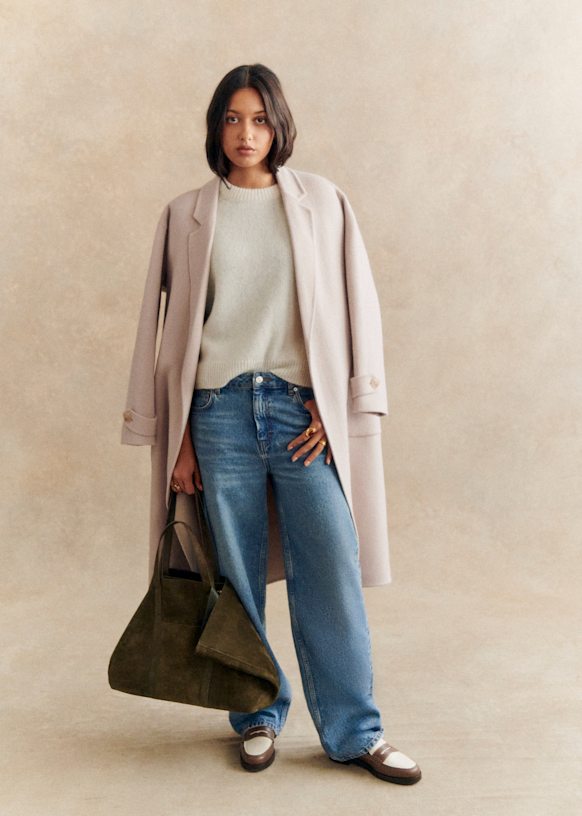 Mederick Coat Camel Wool Sezane