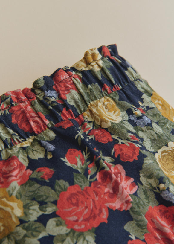 Lily Leggings - Ecru / imprimé Fleur Joe - Cotton - Sézane