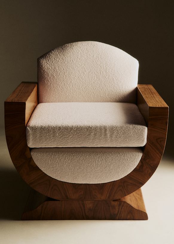Fauteuil in palissandre art déco années 30