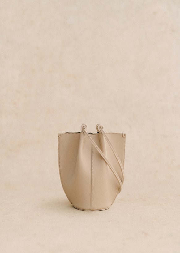 Nano Romie Bag - Smooth Sandstone - Smooth cowhide leather - Sézane