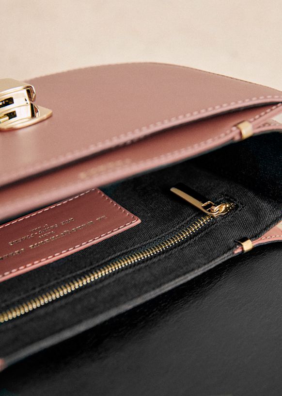 Claude Bag - Glossy Burgundy - Bovine leather - Sézane
