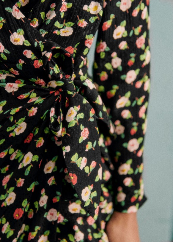 Armonie Dress - Mottled Floral Print - Sézane