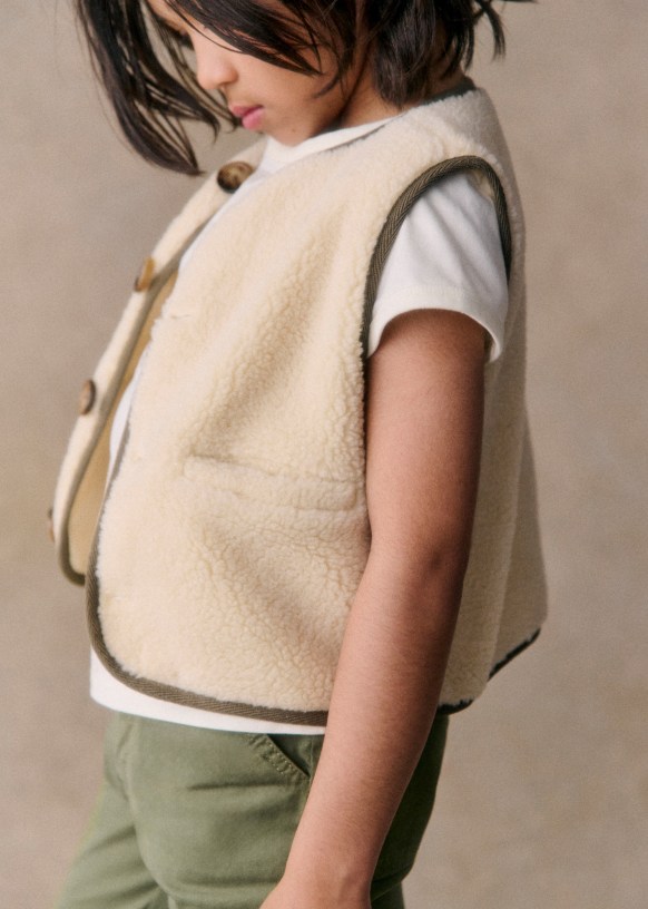 セザンヌ◆SEZANE◆Balthazar ノースリーブジャケット エクリュ セザンヌ◇SEZANE◇Balthazar ノースリーブジャケット エクリュ
