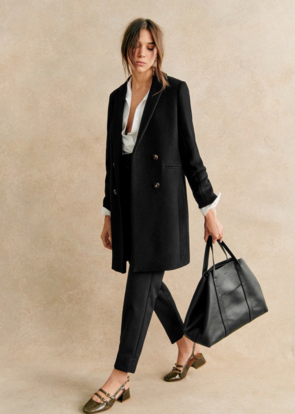 Manteau laine femme noir 2025
