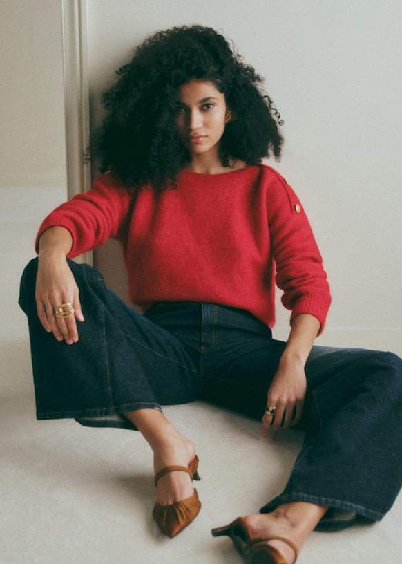 Trui Milann - Karmijnrood